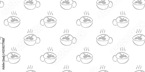 Coffee and Cafe pattern background. Vintage Coffee Doodle Pattern background. cafe pattern background. Cafe Themed Coffee Bean Pattern background.