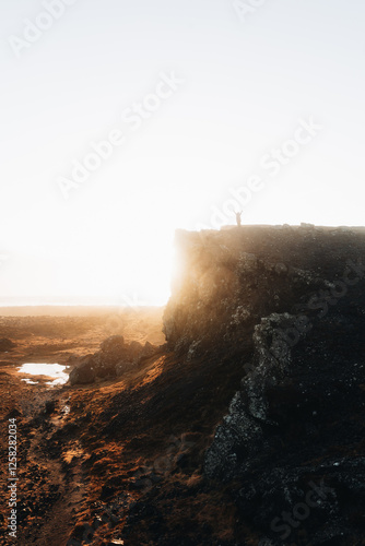 Epic mountain view Iceland