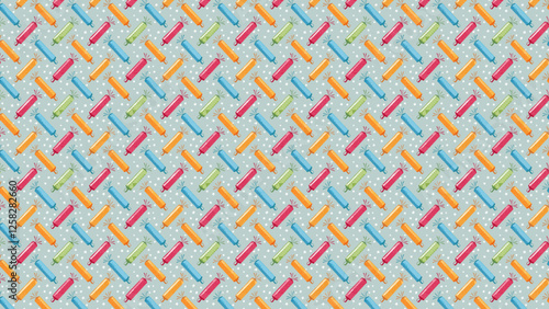 パーティークラッカーのイラストパターン背景