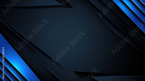 Wallpaper Mural Minimalistic Lines Pattern on Blue Background for Design Banner Template with Central White Space for Text. Abstract minimalist wallpaper with copy space on Blue background. Torontodigital.ca