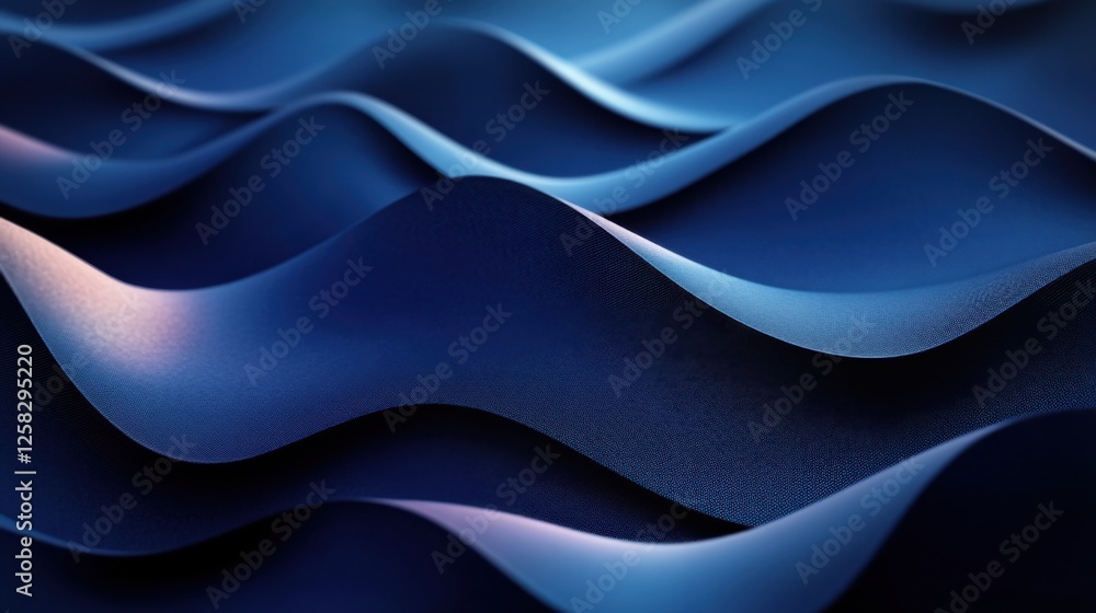 Obraz premium Photo of Blue Background with Minimalist Lines for Design, Featuring White Space in the Center for Text. Ideal for Banner Templates and Digital Projects. Minimalist Wallpaper.