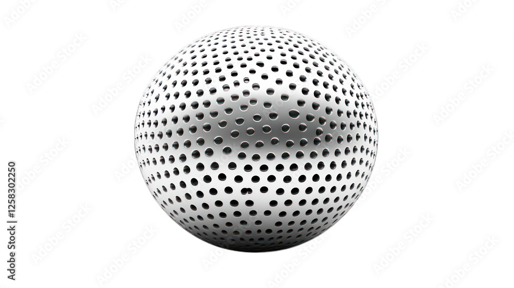 silver sphere ball isolated on white background silver sphere ball isolated on white background