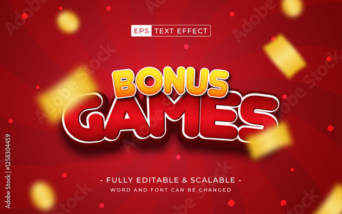 casino games word. bonus extra editable text effect