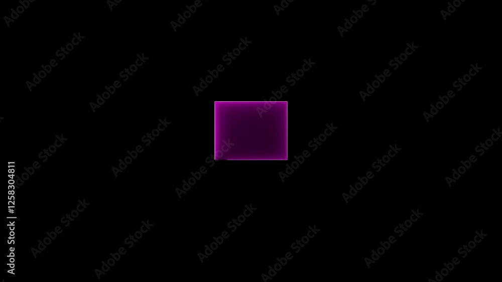 Glowing stamped envelope icon animation on black color background. Glowing stamped envelope icon animation on black color background.
