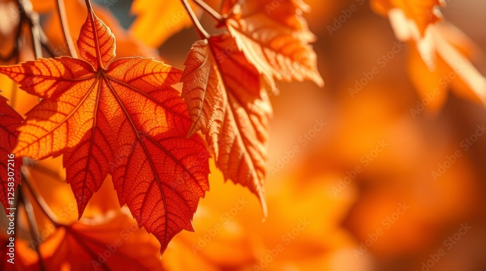 Autumn Maple Leaves Background Image Warm Colors Autumn Maple Leaves Background Image Warm Colors