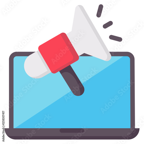 internet marketing vector flat icon