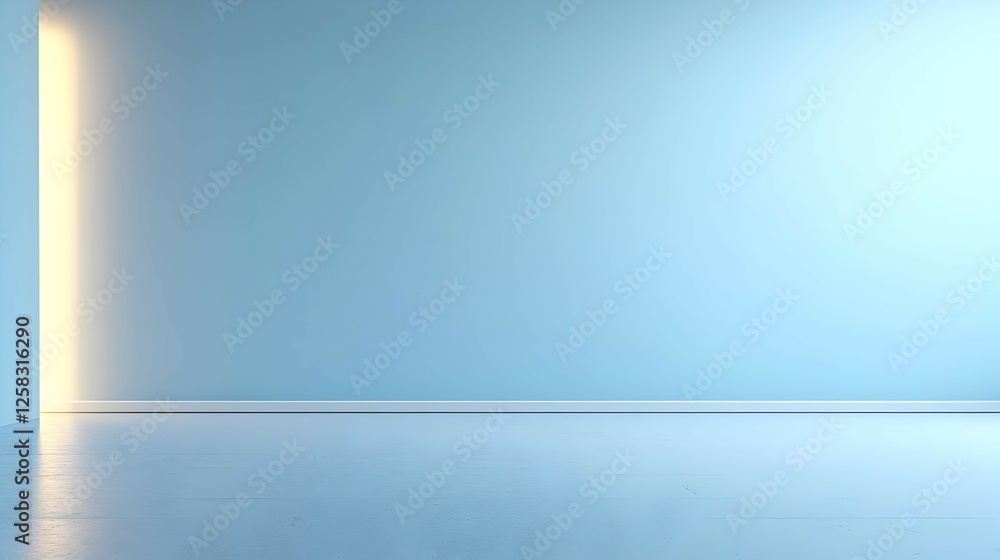 Empty Modern Room With Light Beam Empty Modern Room With Light Beam