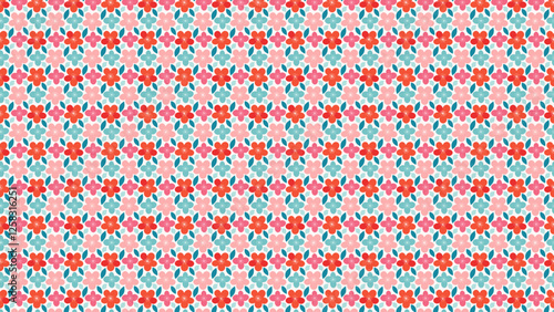 桜の花の美しい背景のイラストパターン　背景
