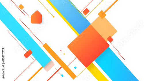 Abstract blue squares vector background for web design