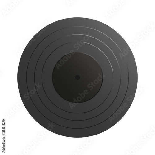 Vinyl record disc icon isolated on white background. Vector illustration