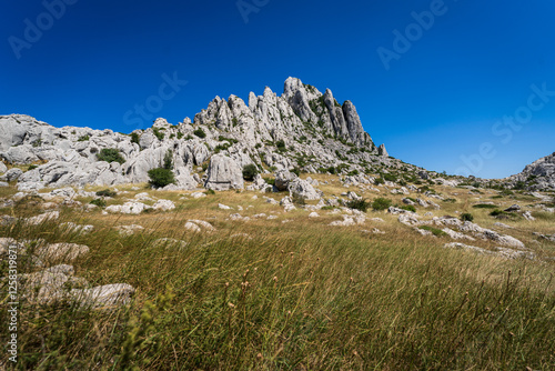 Tulove Grede Peaks on the Mountain Velebit in Croatia photo