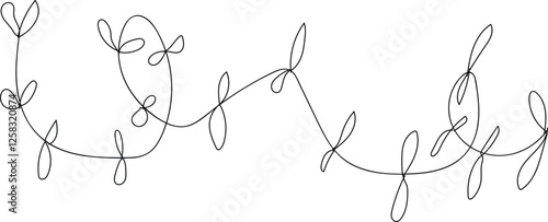 Doodle floral spring scribble banner