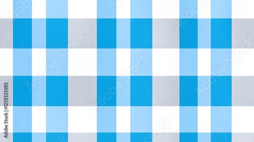 Blue and White Checkered Pattern for Textiles and Backgrounds