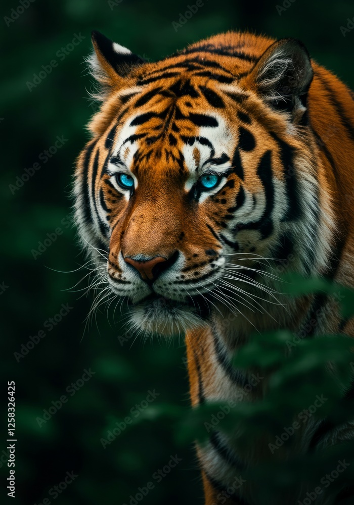 Fototapeta premium Siberian Tiger Close-Up 