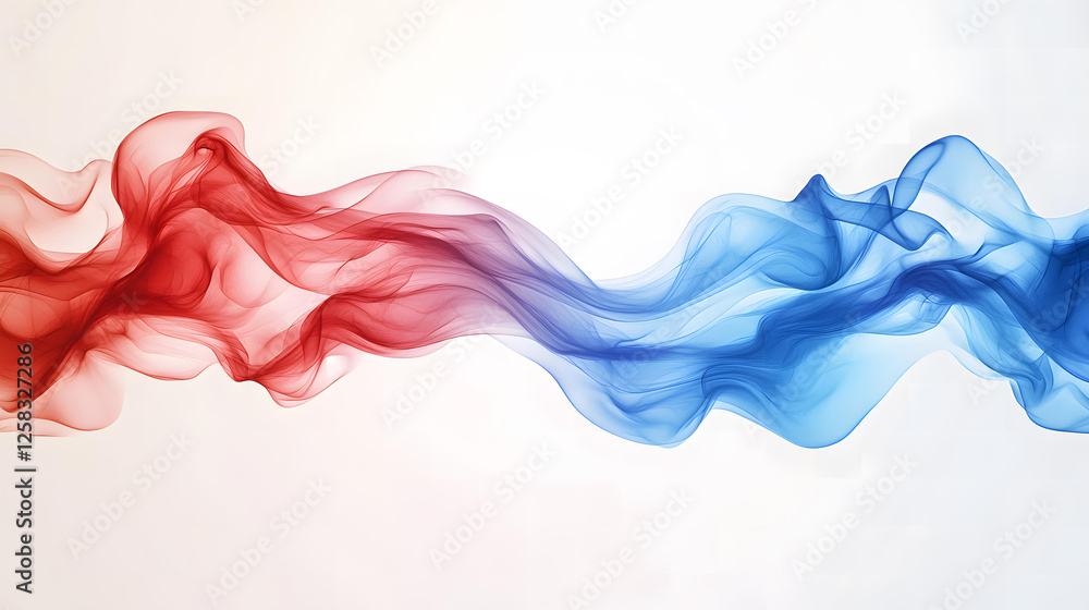 Abstract Red and Blue Swirling Smoke Wave Design Background Image Abstract Red and Blue Swirling Smoke Wave Design Background Image