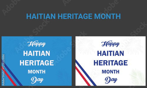 A vector Haitian heritage month design.