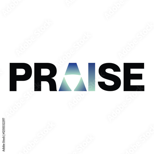 The Praise logo features a shield-shaped symbol, designed for a strong and modern tech identity.