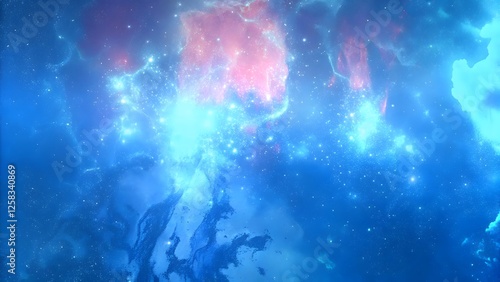 Wallpaper Mural Nebula explosion with vibrant cosmic colors sw Torontodigital.ca