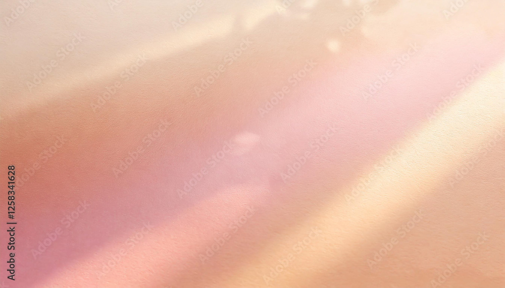 Fototapeta premium Shadow Pink Color Premium Gradient Beige Background Texture blurred gradient Light Pastel Abstract Luxury Premium Mockup. Peach Color surface. Ad for product advertisement.