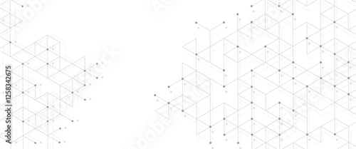 Vector abstract minimalist triangles technology pattern geometric background. 