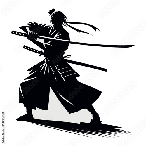 Silhouette Samurai Warrior