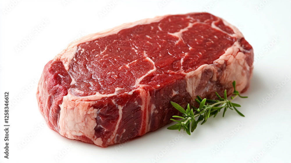 raw meat on a white background raw meat on a white background