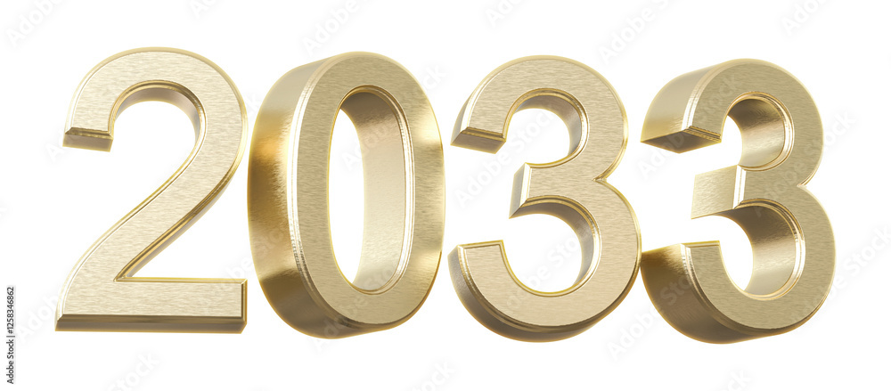 Golden Number 2033 New Year Golden Number 2033 New Year