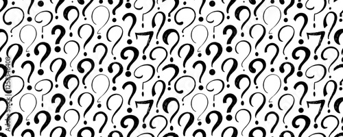 Crayon drawn doodle question marks. Collection of various question marks with speech bubbles.