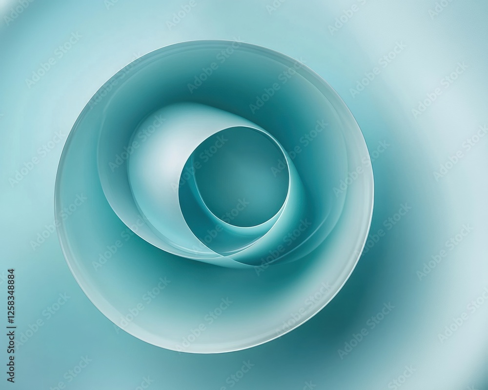Abstract spiral design in calming blue tone. Abstract spiral design in calming blue tone.