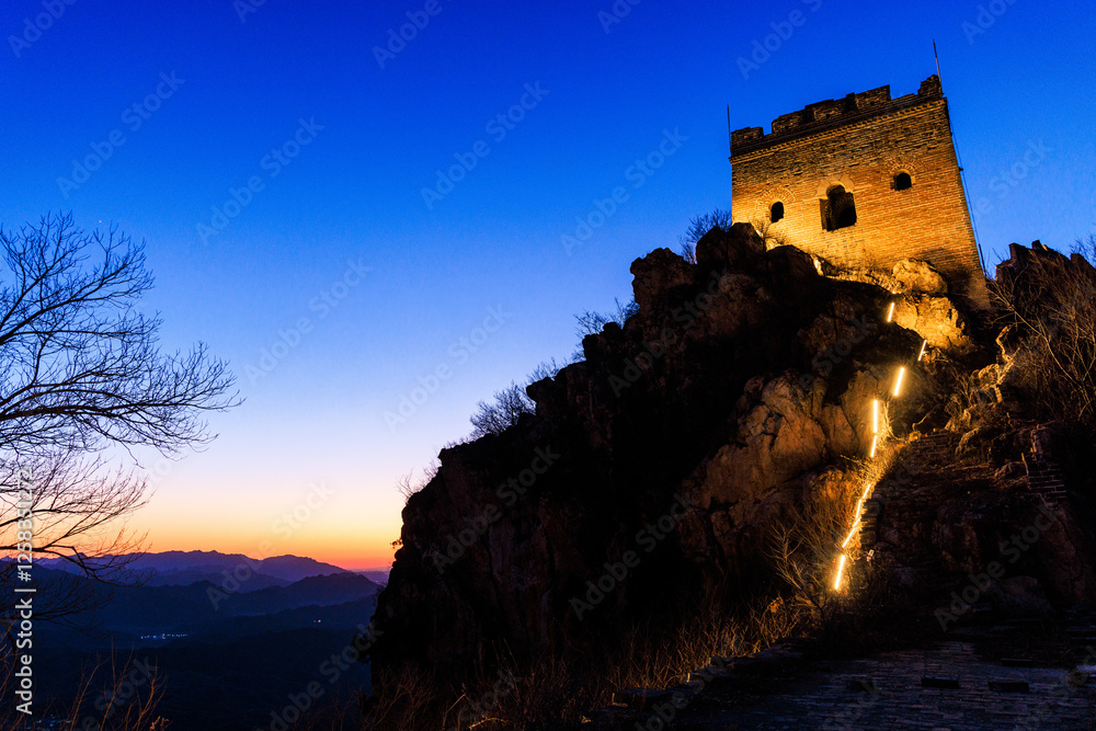 Simatai, a section of the Great Wall of China holding the access to Gubeikou (a strategic pass in ancient times), located in Miyun District, Beijing Simatai, a section of the Great Wall of China holding the access to Gubeikou (a strategic pass in ancient times), located in Miyun District, Beijing