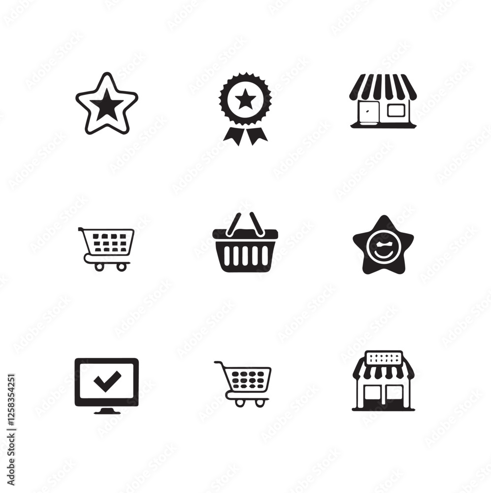 Icon set for web or ecommerce Icon set for web or ecommerce
