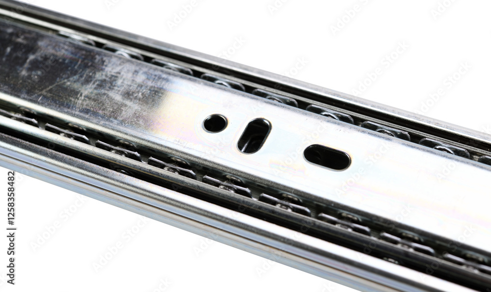 Obraz premium Drawer guides isolated on white background.