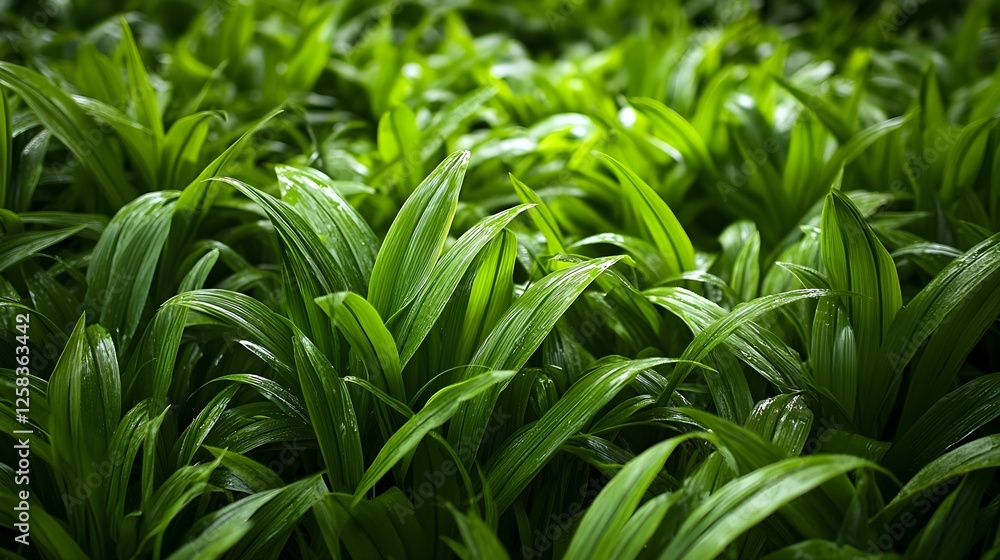 Lush Green Tropical Foliage Background Texture Lush Green Tropical Foliage Background Texture