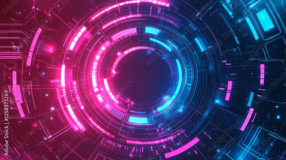 Neon light cyber background Neon light cyber background