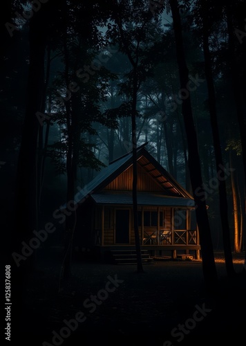 Obraz na płótnie Home stay wooden house in the midst of forest in petchburee thailand bamboo house background beautiful bamboo asian seaport baltic sea antebellum w salonie