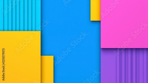 Free Download Abstract Geometric Background with Bright Colors and Clean Lines - GFXLoad