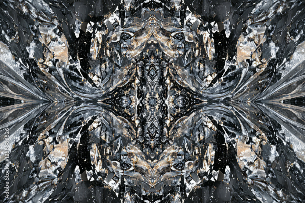 Abstract luxury pattern with polished granite and glittering silver accents, creating a sophisticated design filled with opulence. Abstract luxury pattern with polished granite and glittering silver accents, creating a sophisticated design filled with opulence.