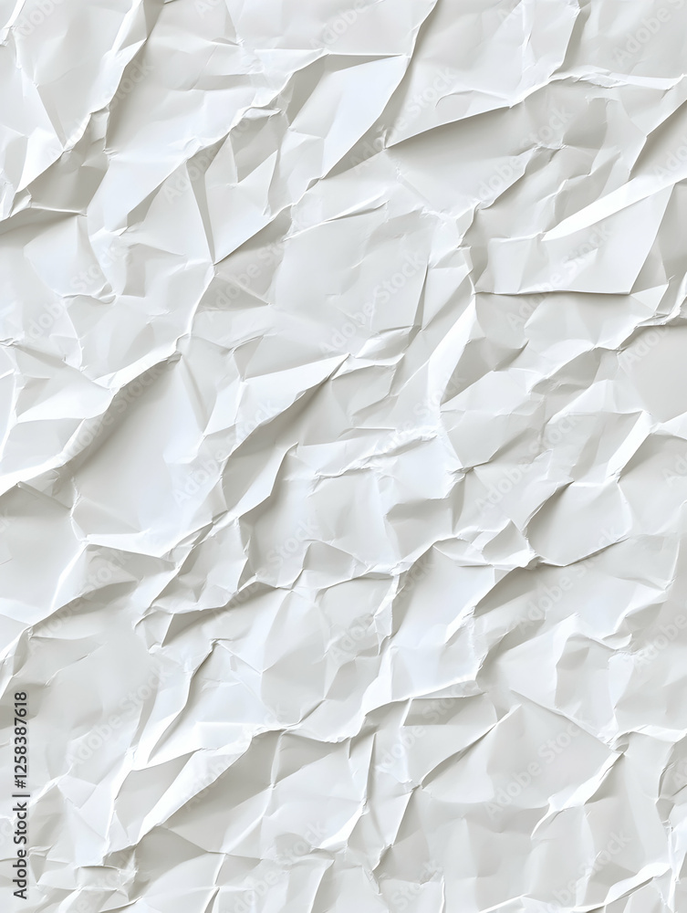 Crumpled white paper for background, recycle idea, graphic design and creative, for mockup Crumpled white paper for background, recycle idea, graphic design and creative, for mockup