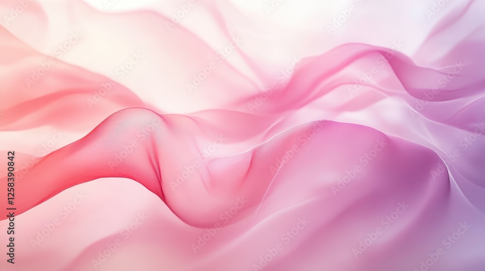 Obraz premium Pink and Red Draped Fabric Texture Background
