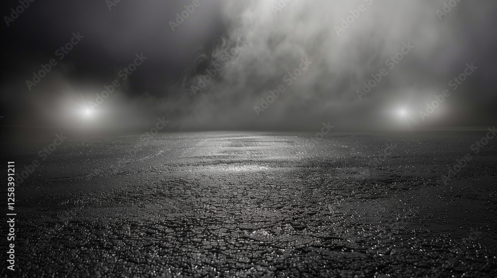 Dark empty scene with asphalt floor texture and dramatic spotlight, ideal for product presentation and advertisement. Ultra-realistic high-quality design with moody lighting, industrial background, an Dark empty scene with asphalt floor texture and dramatic spotlight, ideal for product presentation and advertisement. Ultra-realistic high-quality design with moody lighting, industrial background, an