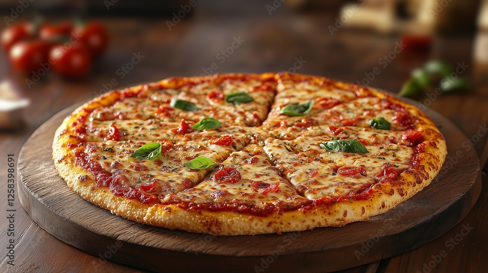 pizza on a wooden table pizza on a wooden table