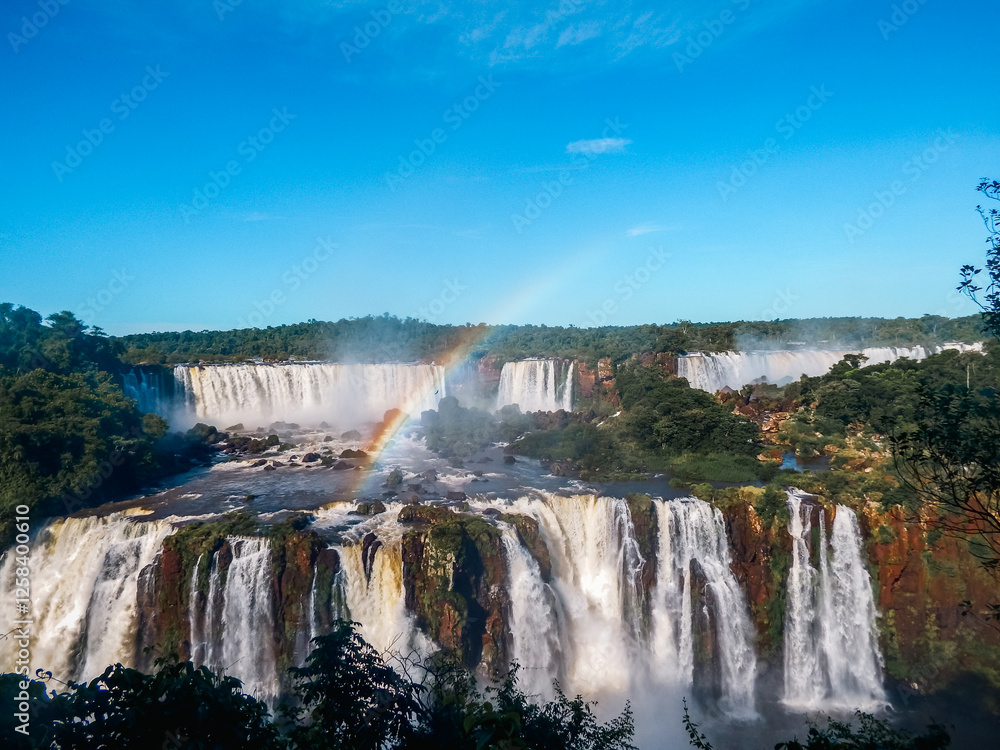 Fototapeta premium Iguazu Falls from the Brazil side