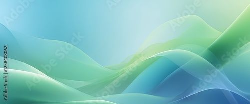 Abstract blue green background with smooth color transitions and gradients. photo