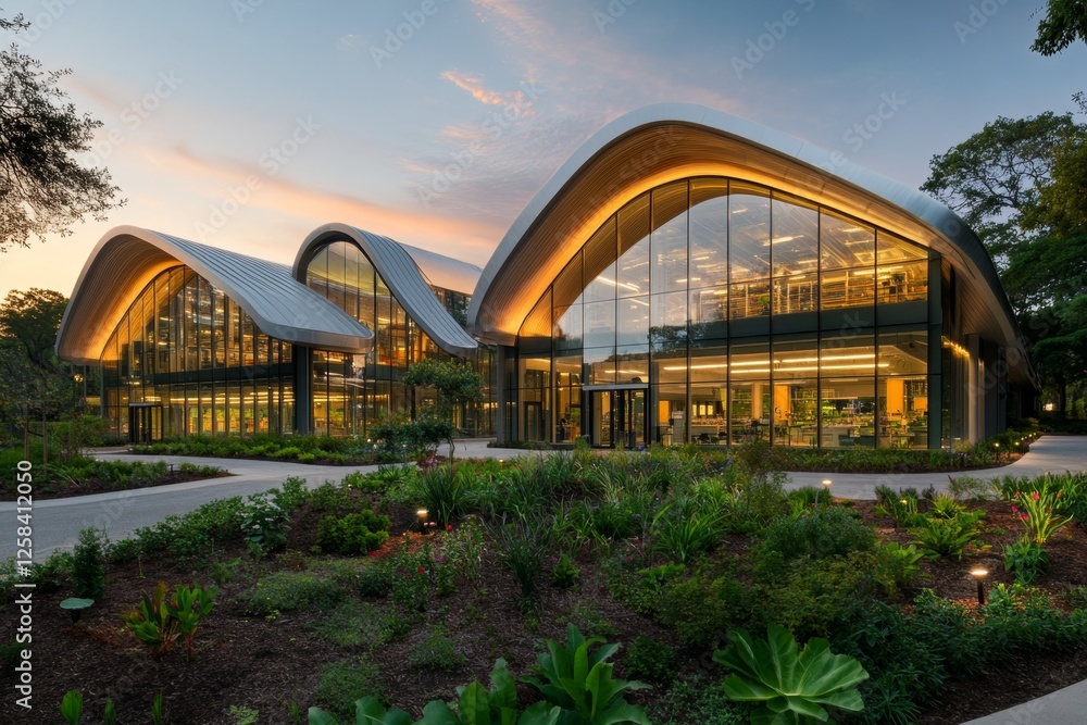 Fototapeta premium A high-security research compound where scientists are studying genetic modifications