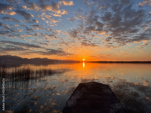 Sonnenuntergang am Chiemsee