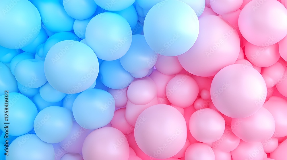 Colorful Pastel Blue and Pink Spheres Background Texture Design Colorful Pastel Blue and Pink Spheres Background Texture Design