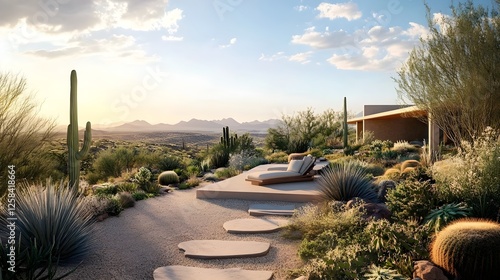Desert Oasis: Modern Minimalist House with Stunning Mountain View