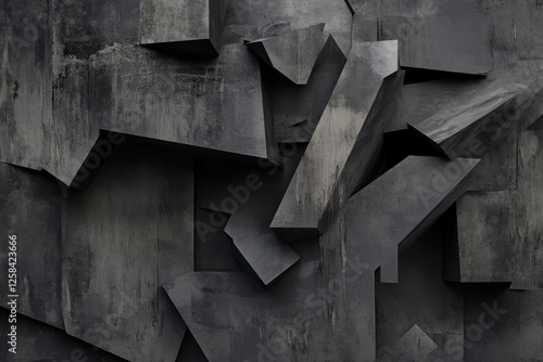 Modern grey abstract background featuring realistic industrial concrete textures, rough patterns, and urban aesthetics.