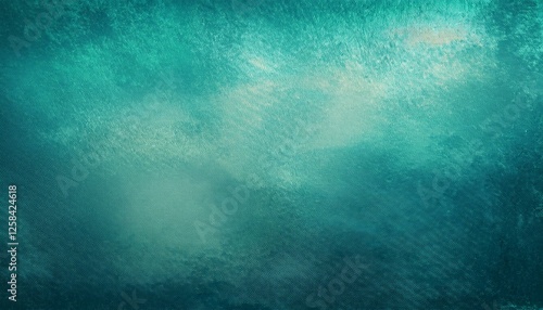 Teal and turquoise grunge textured background with light effects creating a vintage and dist. photo