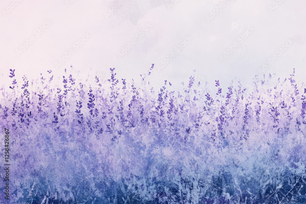 Textured lavender field with dense blooms, natural organic patterns creating seamless beauty.